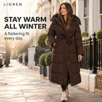 Velarne – Long Insulated Belted Coat