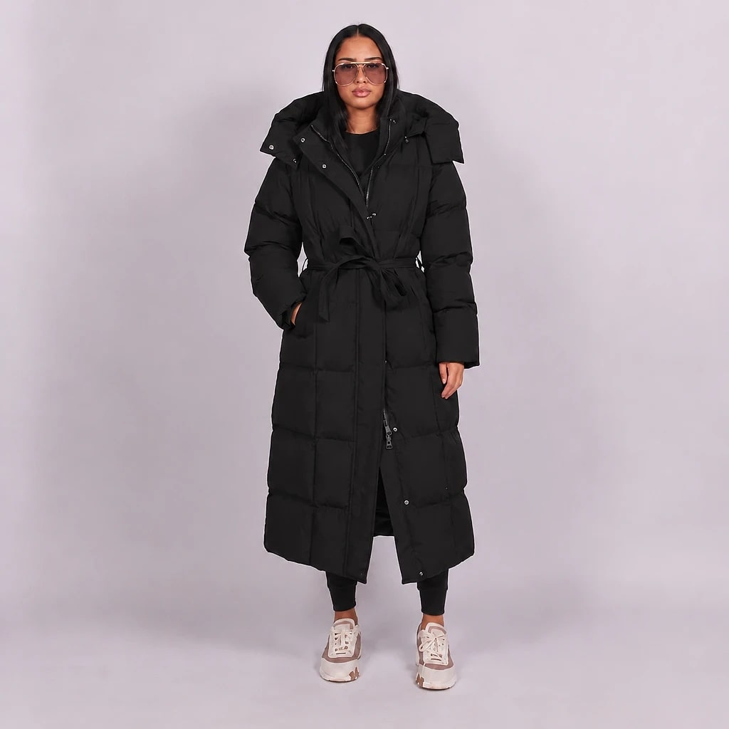Velarne – Long Insulated Belted Coat