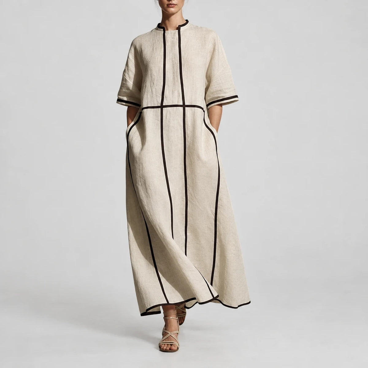 Vellore – Linen Blend Maxi Dress