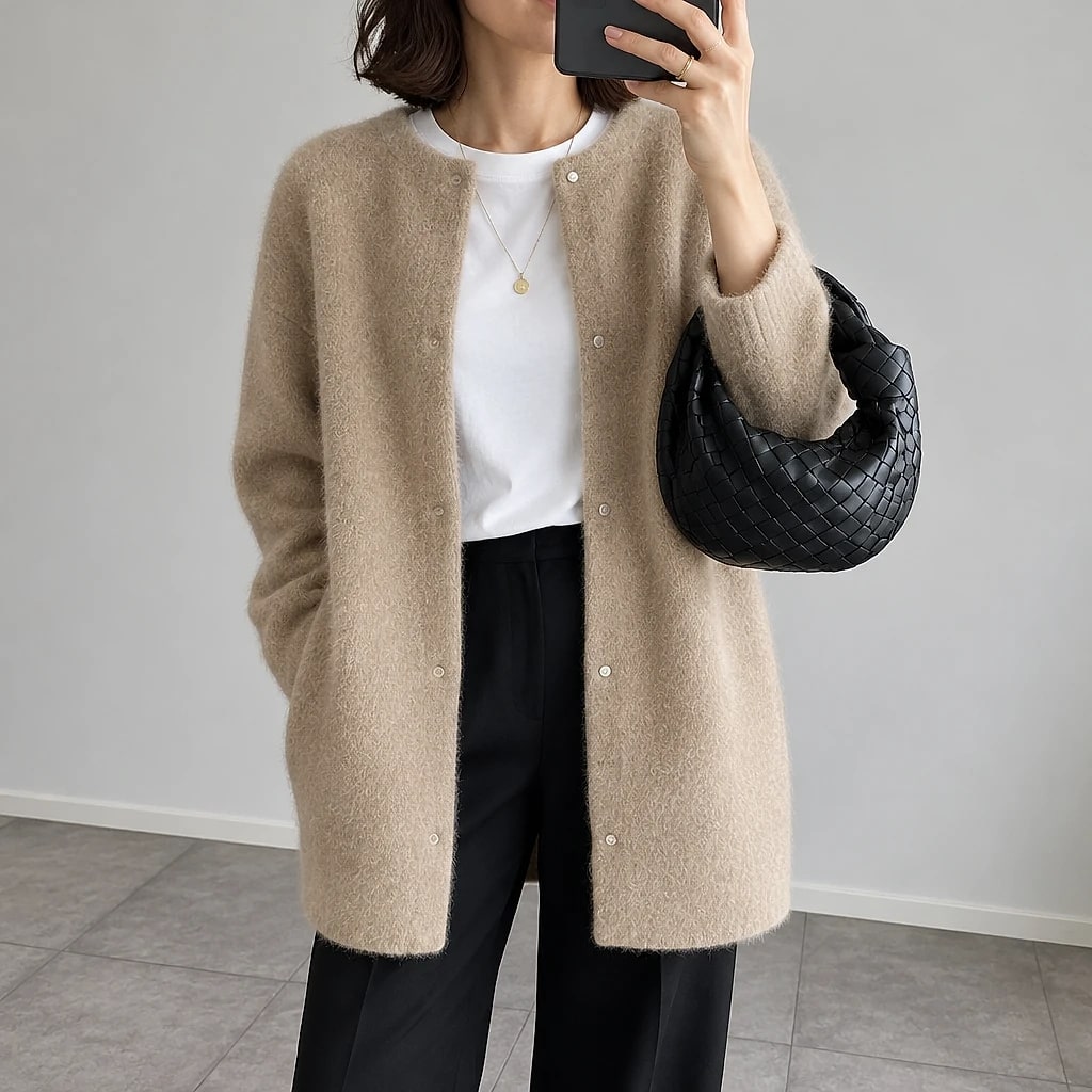 Veloire – Elegant Knit Cardigan