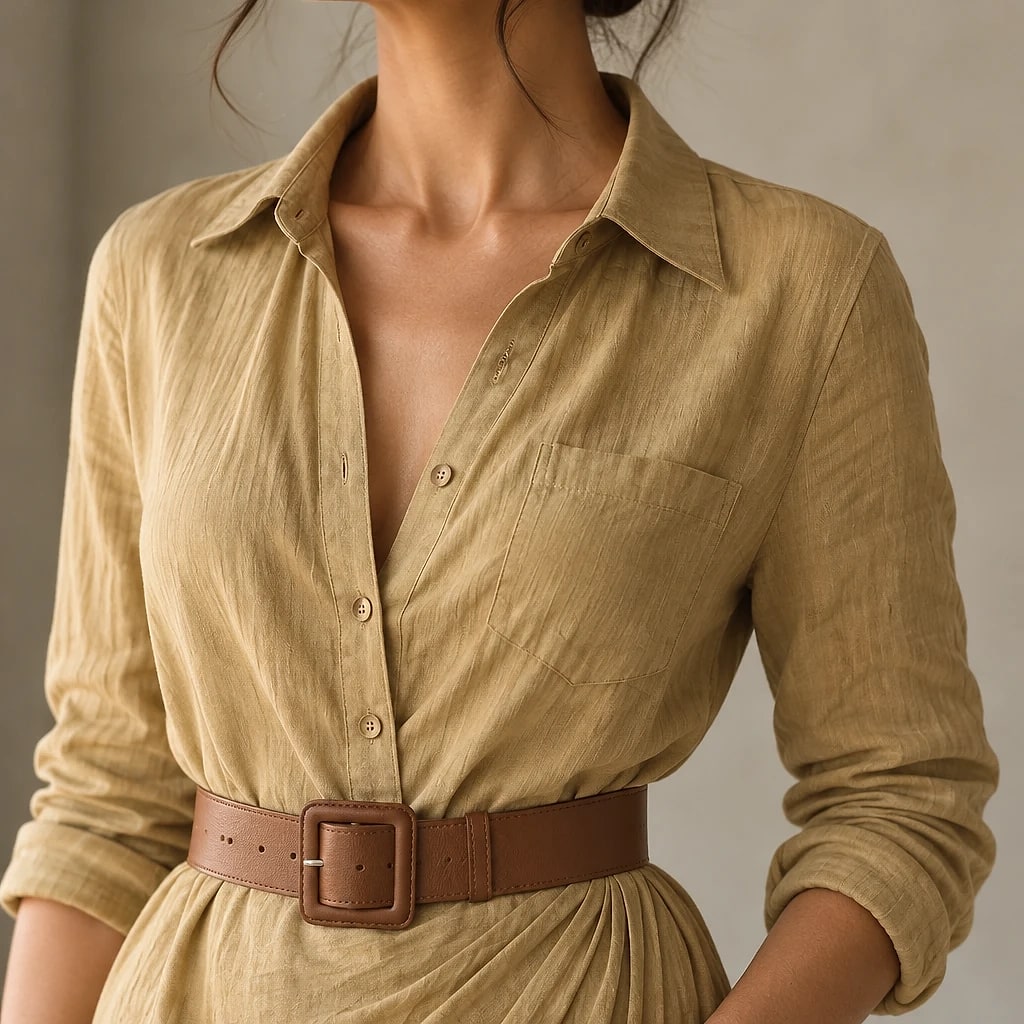 Veloria – Belted Lapel Maxi Dress