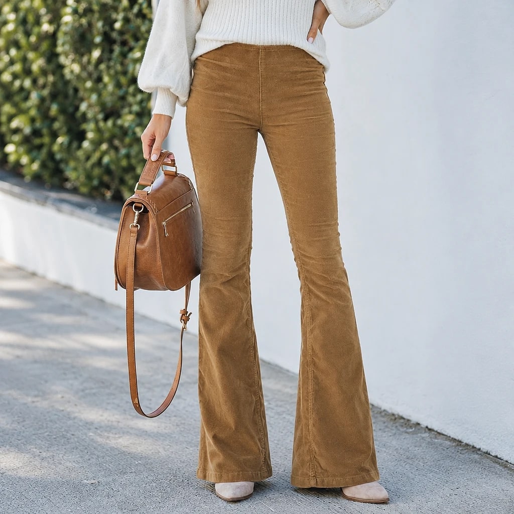 Veloria – Corduroy Flare Jeans