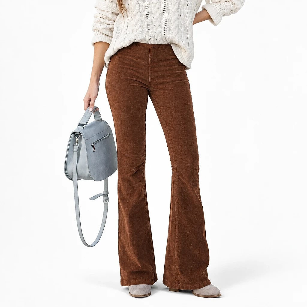 Veloria – Corduroy Flare Jeans