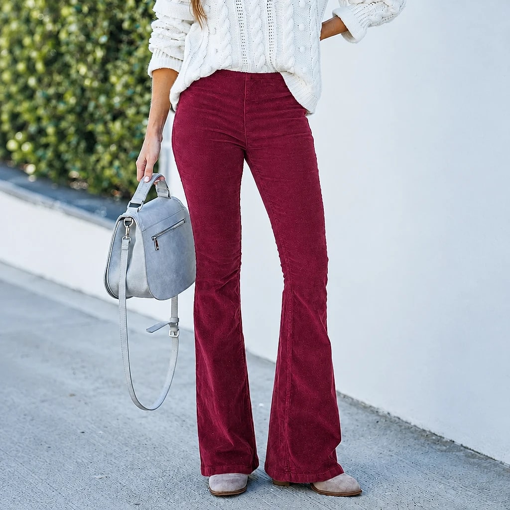 Veloria – Corduroy Flare Jeans