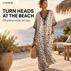 Veloria – Gradient Leopard Maxi Dress