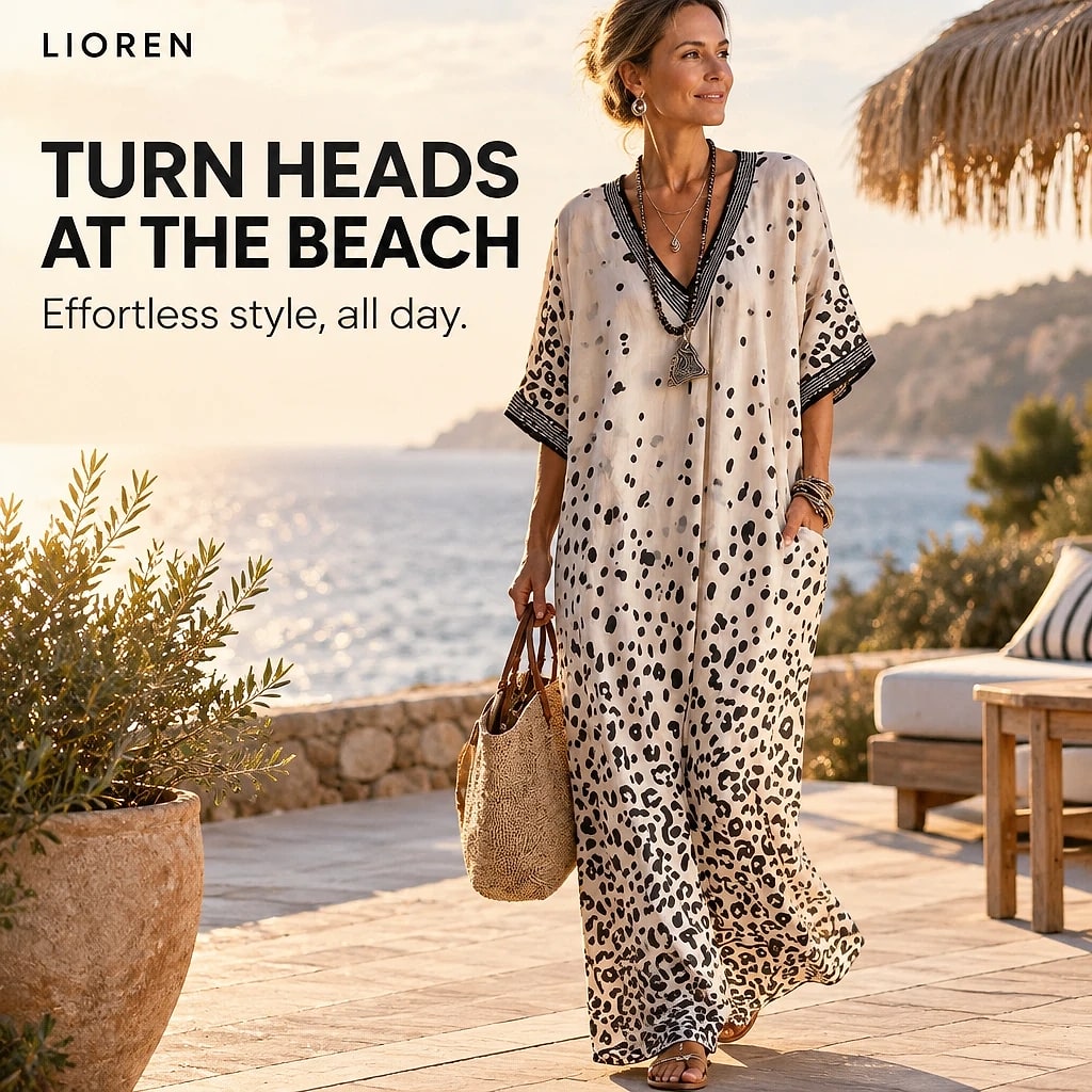 Veloria – Gradient Leopard Maxi Dress