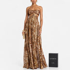 Veloria – Halter Cutout Maxi Dress