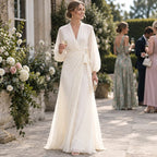 Veloria – Ivory Chiffon Maxi Dress