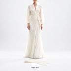 Veloria – Ivory Chiffon Maxi Dress
