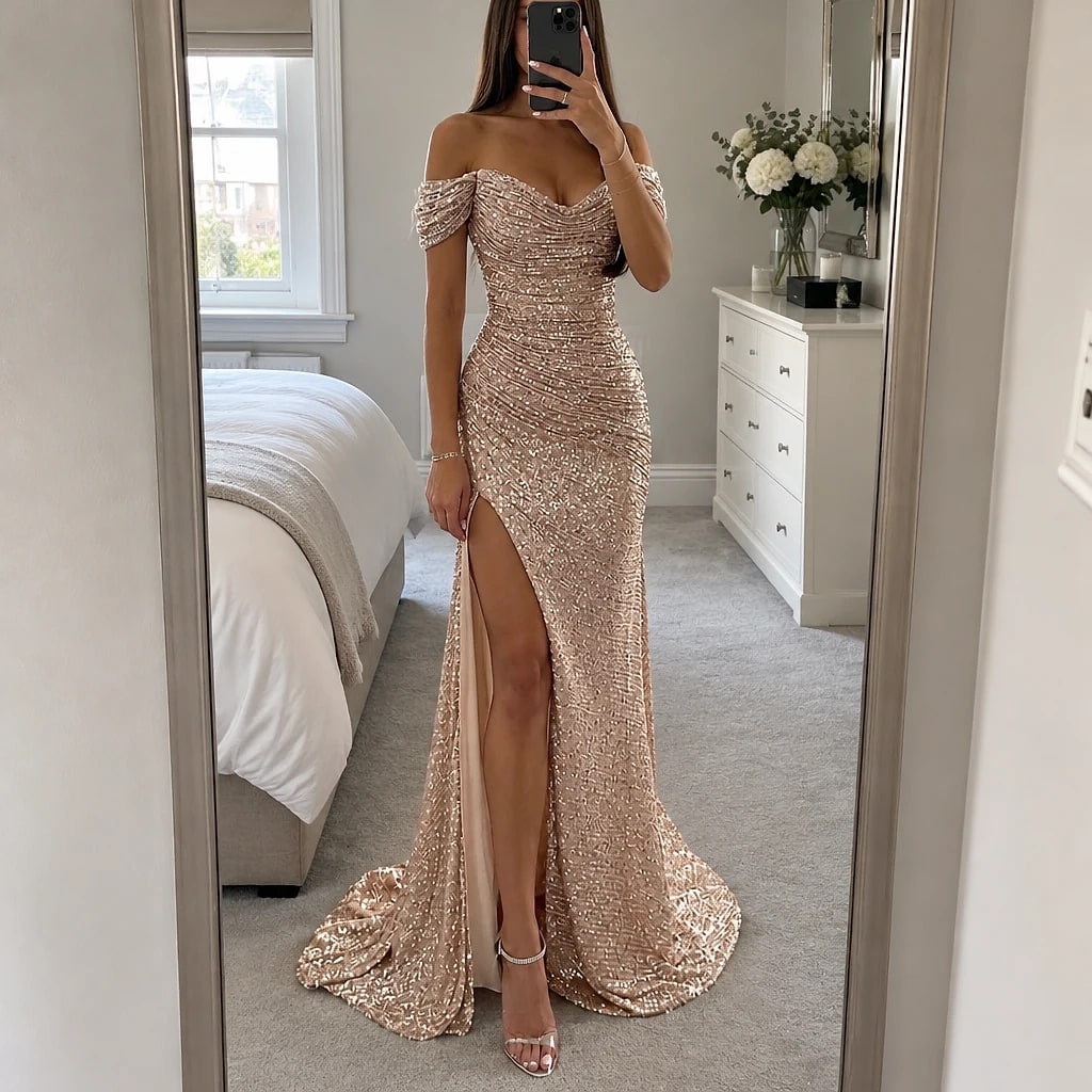 Veloria – Sequin Evening Gown