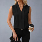 Velorie – Sleeveless V-Neck Blouse