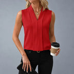 Velorie – Sleeveless V-Neck Blouse