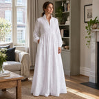 Velorne – Patchwork Linen Maxi Dress