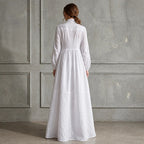 Velorne – Patchwork Linen Maxi Dress