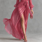 Veloura – Pearl Chiffon Maxi Dress