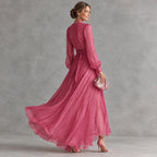 Veloura – Pearl Chiffon Maxi Dress