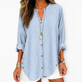 Velouri – V-Neck Striped Blouse