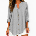 Velouri – V-Neck Striped Blouse