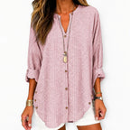 Velouri – V-Neck Striped Blouse