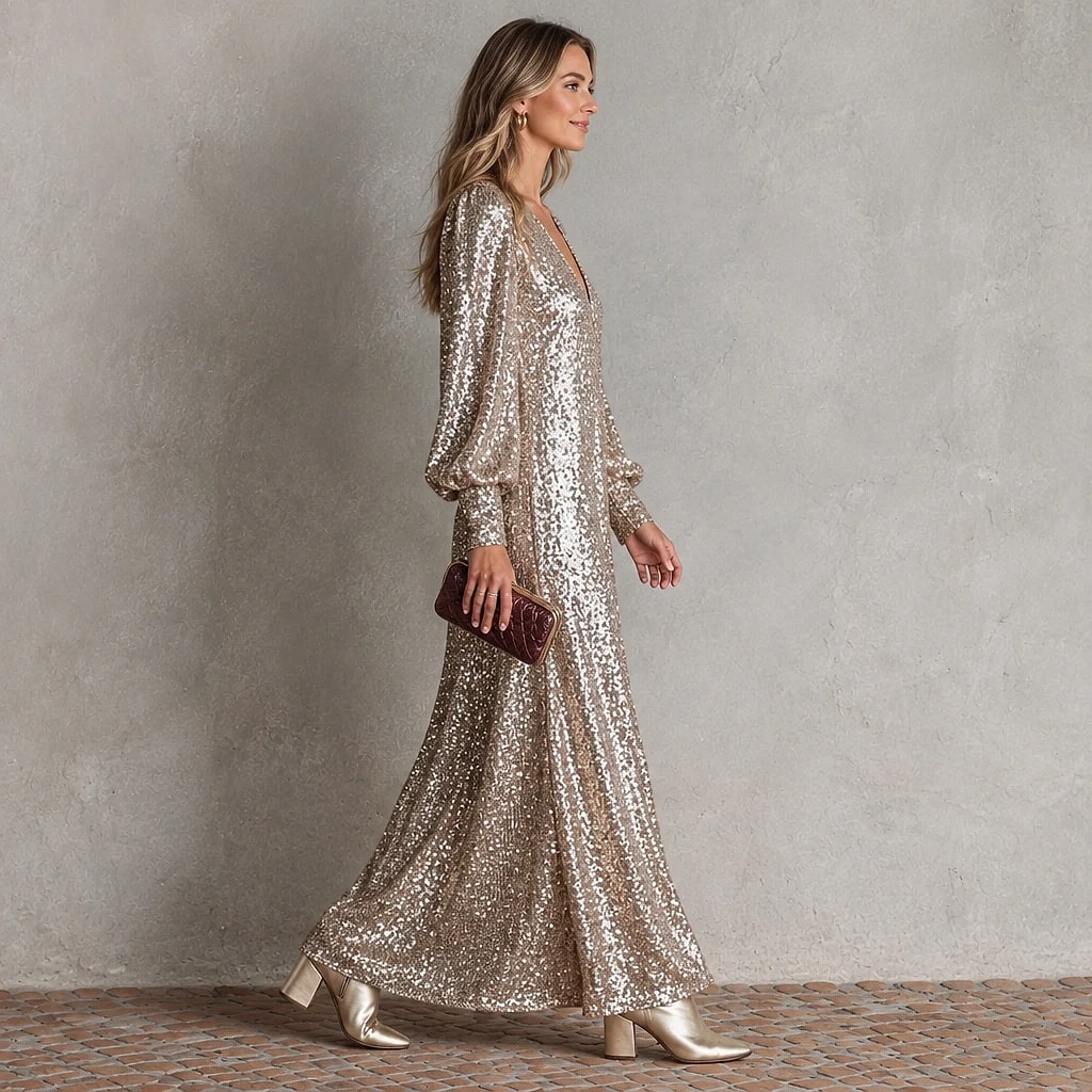 Velourne – Sequin Maxi Party Dress