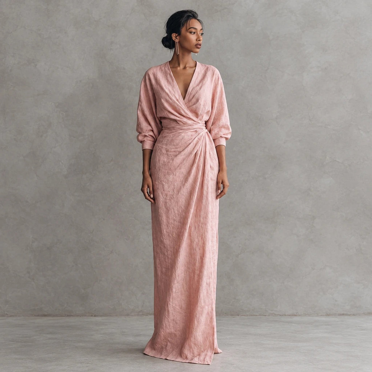 Veralune – Linen Blend Maxi Dress