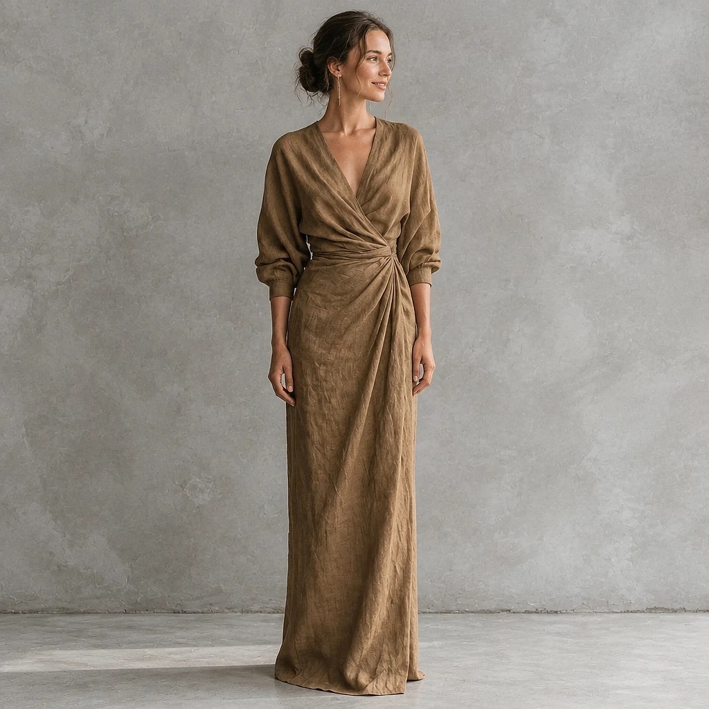 Veralune – Linen Blend Maxi Dress