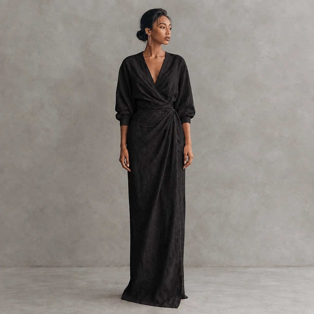 Veralune – Linen Blend Maxi Dress