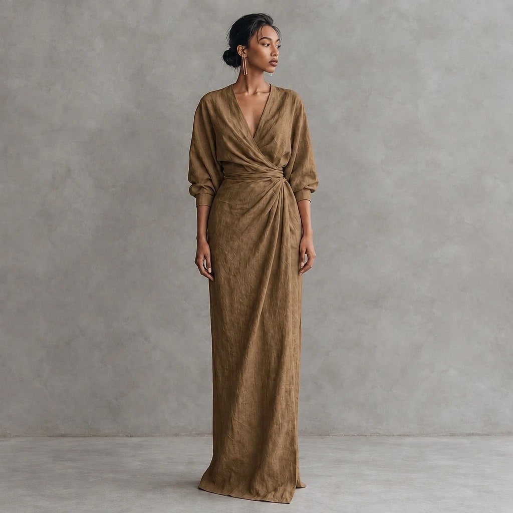 Veralune – Linen Blend Maxi Dress